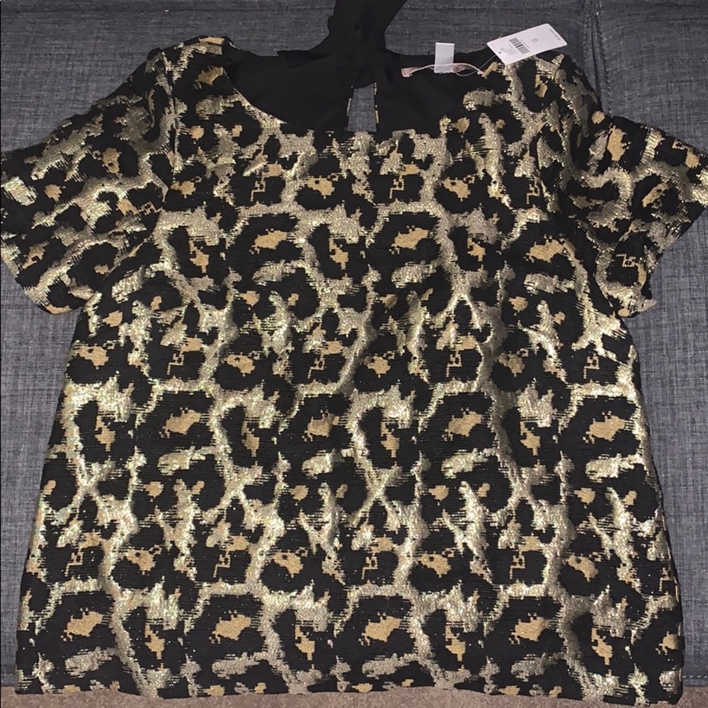 Hutch by Anthropologie metallic shirt